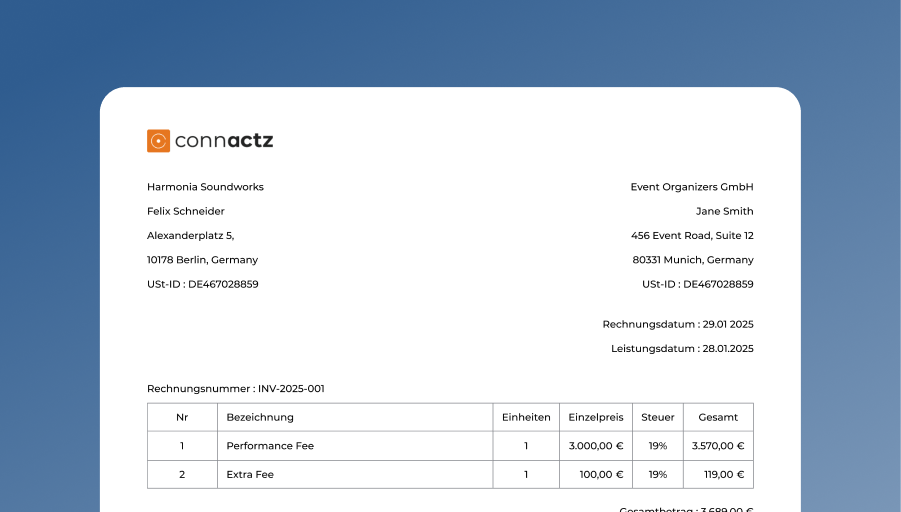Rechnungs&shy;stellung feature illustration